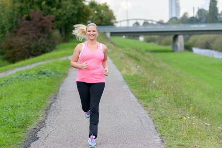 woman running